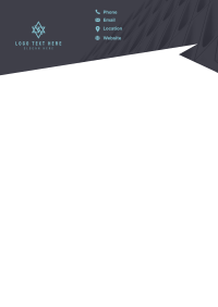 Geometric Header Letterhead