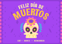 Dia de los Muertos Greeting Postcard