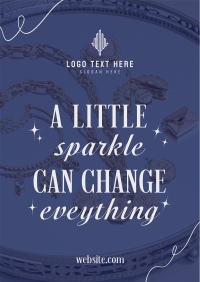 Sparkling Jewelry Quote Poster