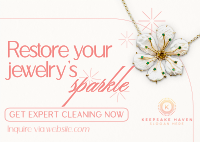 Jewelry Cleaning Luxe Postcard Image Preview