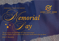 Rustic Memorial Day Postcard