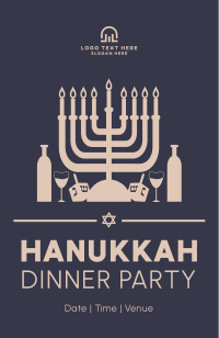 Happy Hanukkah Invitation Image Preview