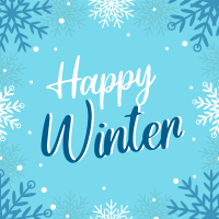 Winter Snowflake Greeting Linkedin Post