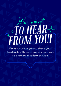 Generic Customer Feedback Poster