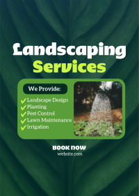 Landscaping Services List Flyer