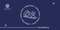 Pizza Time Twitter Post Design
