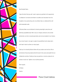Stained Glass Letterhead