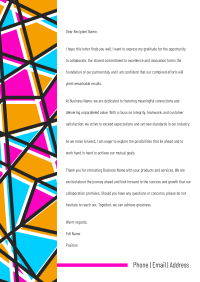 Stained Glass Letterhead Image Preview