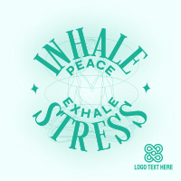 Stress Relieve Meditation Instagram Post Design