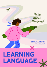 Kids Language Classes Poster