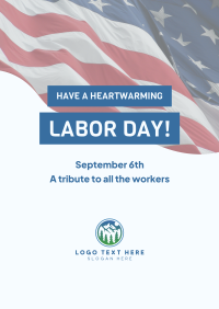 Labor Day Flag Poster