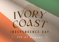 Ivorian Independence Day Postcard