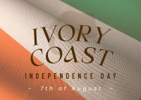 Ivorian Independence Day Postcard Design