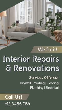 Home Interior Repair Maintenance Instagram Story