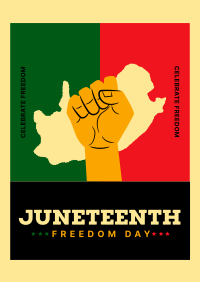 Juneteenth Freedom Celebration Poster