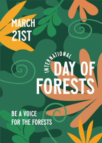 Foliage Day of Forests Poster