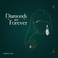 Diamonds are Forever Instagram Post