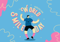 Smile And Dance Postcard Design