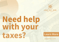 Need Tax Assistance? Postcard Design