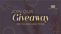 Aesthetic Giveaway Promo Facebook Event Cover Design