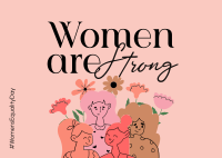 Strong Girls Appreciation Postcard