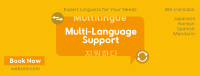 Minimalist Translation Service Facebook Cover Design