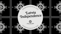 Traditional Latvia Independence Animation