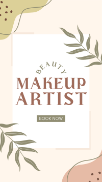 Book a Makeup Artist Facebook Story