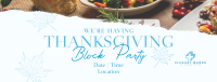 Elegant Thanksgiving Party Facebook Cover Image Preview