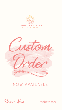 Brush Custom Order Instagram Reel Design