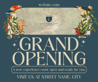 Vintage Luxe Grand Opening Facebook Post