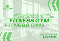 Strong Fitness Gym Postcard Design