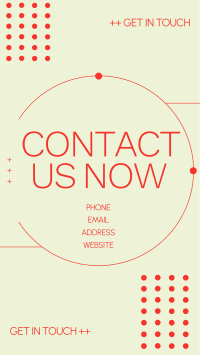 Modern Contact Us Facebook Story Design