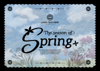 Spring Season Postcard