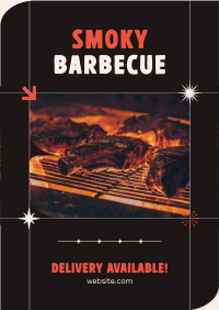 BBQ Delivery Available Poster