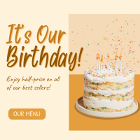 Business Birthday Greeting Instagram Post Image Preview