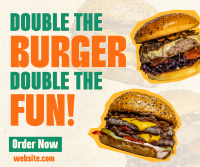 Burger Day Promo Facebook Post