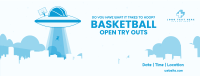 Basketball UFO Facebook Cover Design