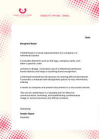 Security Letterhead example 4