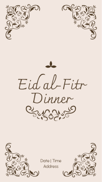 Fancy Eid Dinner  Instagram Story