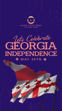 Let's Celebrate Georgia Independence Facebook Story