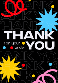 Bold Shapes Generic Thank You Poster