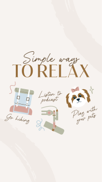 Cute Relaxation Tips Instagram Reel