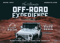 Off-road Adventure Event Postcard Design