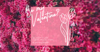 Sweet Floral Valentine  Facebook Ad