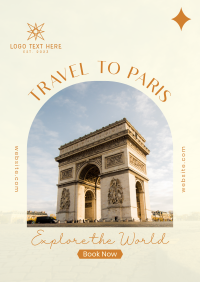 Travel to Paris Poster Image Preview