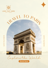 Travel to Paris Poster