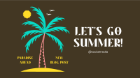 Party Palm Tree Facebook Event Cover