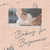Beginner Baking Class Instagram Post Design