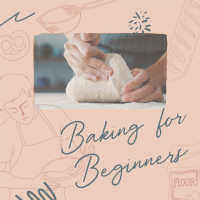 Beginner Baking Class Instagram Post